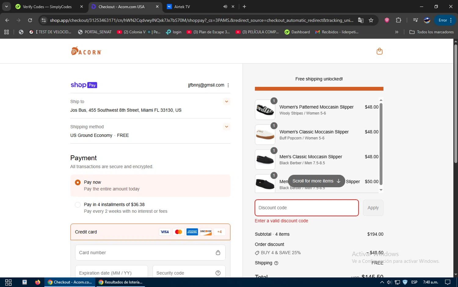 Acorn promo code screenshot showing code WEEKEND applied at Acorn checkout page. Uploaded by SimplyCodes community member SavvySage3352 on Aug 25, 2025