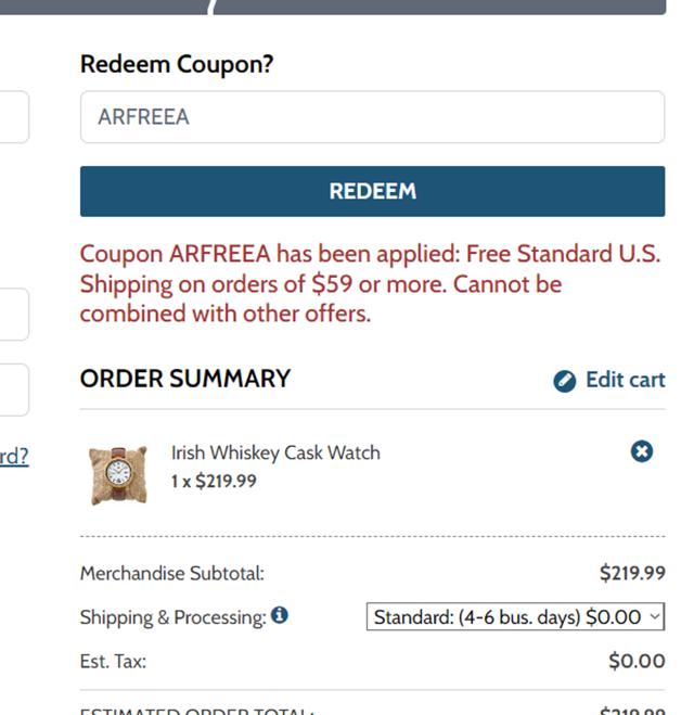 Acorn Online checkout page showing Acorn Online promo code box | Screenshot taken by SimplyCodes community member on Aug 22, 2024