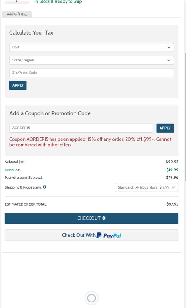 Acorn Online checkout page showing Acorn Online promo code box | Screenshot taken by SimplyCodes community member on Aug 8, 2024