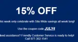 july4 coupon verification screenshot