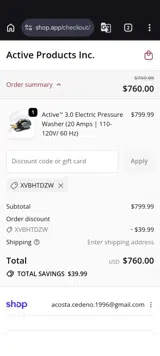 XVBHTDZW coupon verification screenshot
