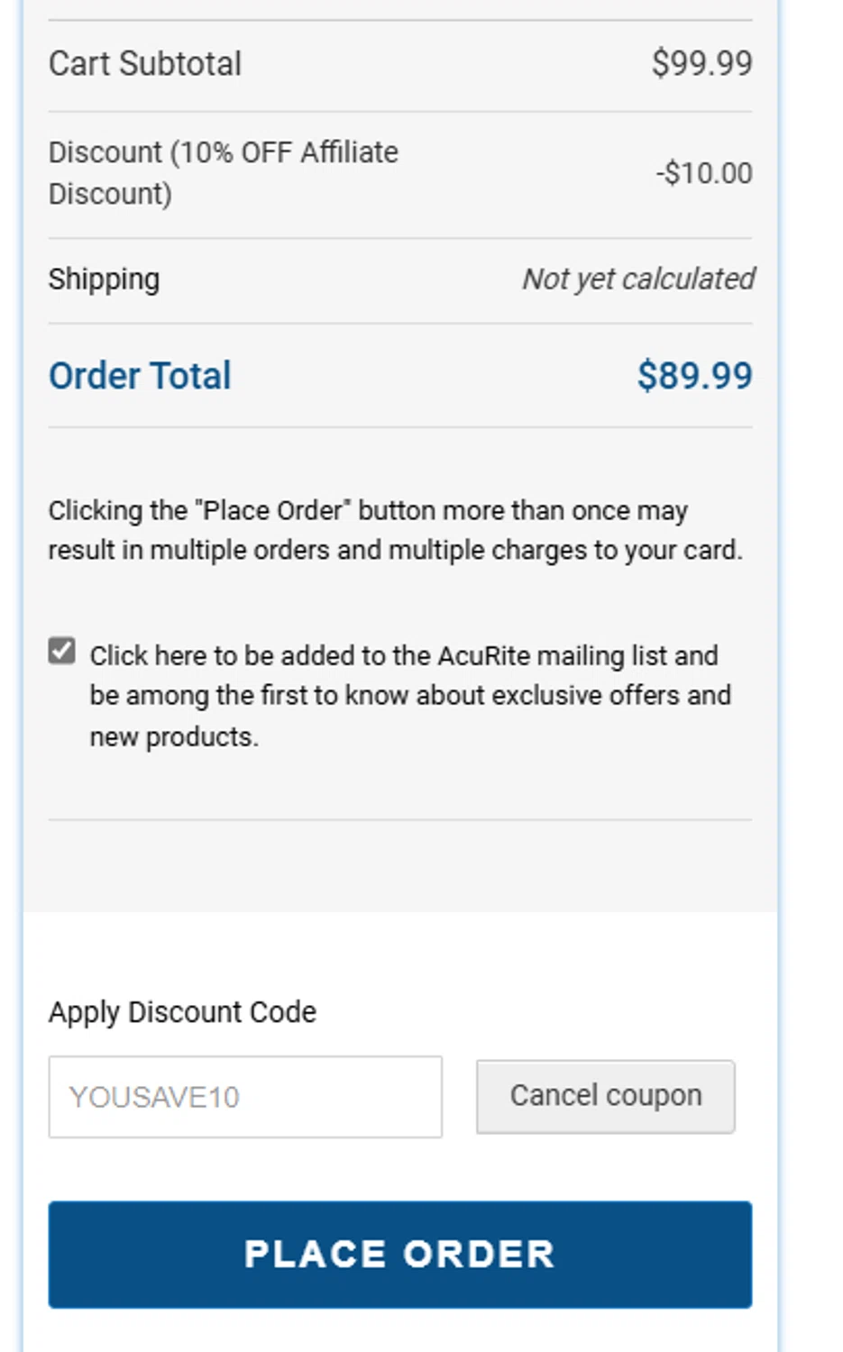 how to use Acurite coupons