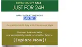 EARTH15 coupon verification screenshot