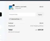 FREESHIPPING coupon verification screenshot