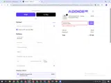 Addice coupon verification screenshot