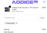 Addice coupon verification screenshot