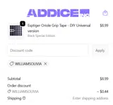 Addice coupon verification screenshot