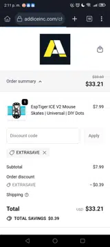 Addice coupon verification screenshot