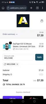 Addice coupon verification screenshot