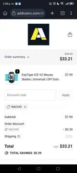 Addice coupon verification screenshot