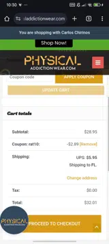 rat10 coupon verification screenshot