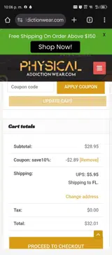 save10% coupon verification screenshot