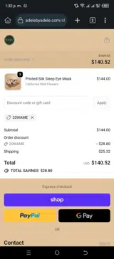 Adele by Adele coupon verification screenshot