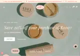 A'del Natural Cosmetics coupon verification screenshot