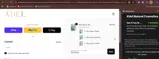 A'del Natural Cosmetics coupon verification screenshot