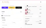 A'del Natural Cosmetics coupon verification screenshot