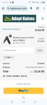 Usa coupon verification screenshot