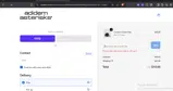 Adidem Asterisks coupon verification screenshot