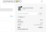 Adinkra Expo coupon verification screenshot