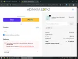 Adinkra Expo coupon verification screenshot