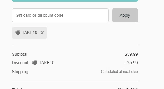 A. Dodson's checkout page showing A. Dodson's promo code box | Screenshot taken by SimplyCodes community member on Feb 20, 2023