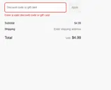 Adonis Research coupon verification screenshot