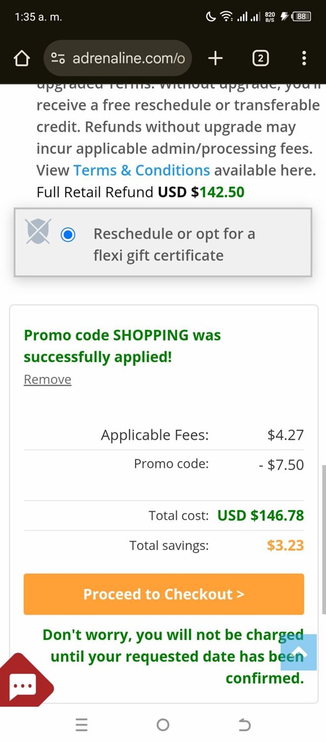 Adrenaline USA checkout page showing Adrenaline USA promo code box | Screenshot taken by SimplyCodes community member on Jul 26, 2025