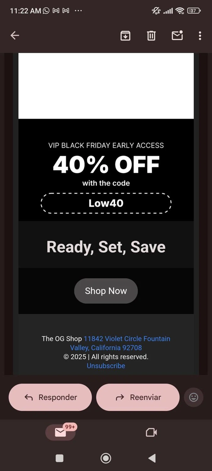 Adrienne Landau promo code screenshot showing code BLACKFRIDAY applied at Adrienne Landau checkout page. Uploaded by SimplyCodes community member josegarcia6 on Nov 18, 2025