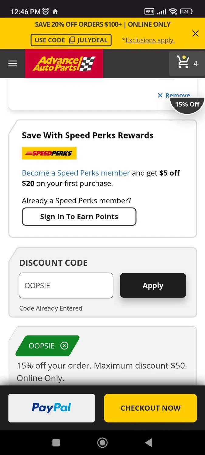 Advance Auto Parts Promo Codes 20 Off August 2024