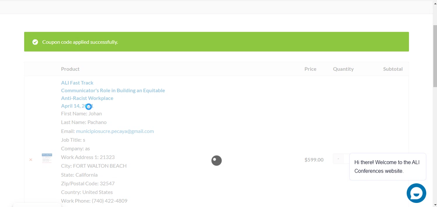 Advanced Learning Institute promo code screenshot showing code SPK150 applied at Advanced Learning Institute checkout page. Uploaded by SimplyCodes community member SucreX on Feb 19, 2025