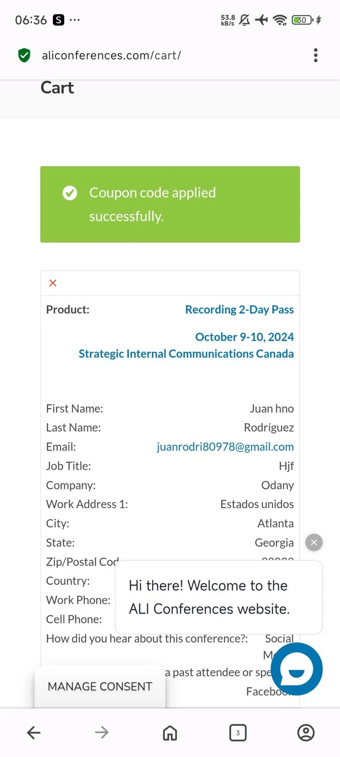 Advanced Learning Institute checkout page showing Advanced Learning Institute promo code box | Screenshot taken by SimplyCodes community member on Apr 28, 2025