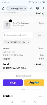 INLOVEWITHBEAUTY_ coupon verification screenshot