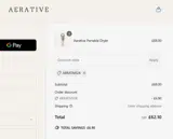 AERATIVE24 coupon verification screenshot