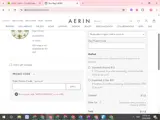 AERINLIGHTING coupon verification screenshot