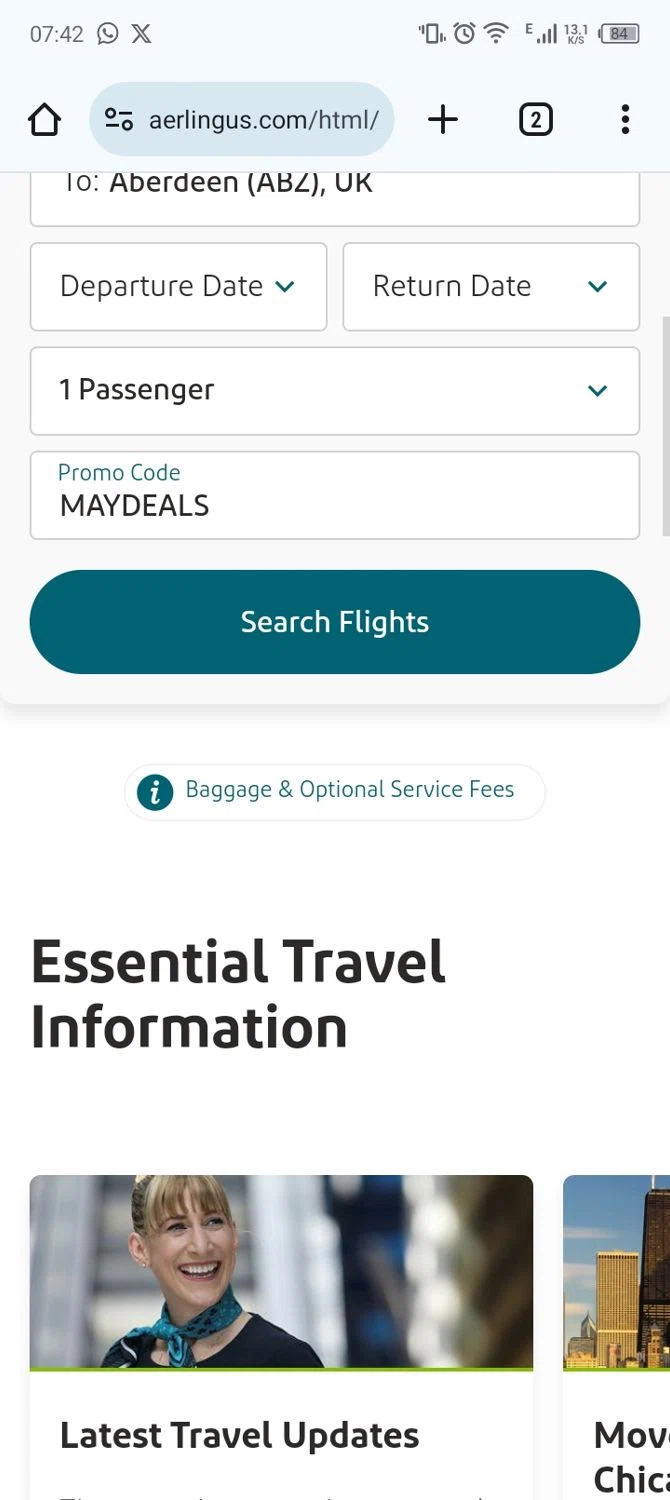 Aer Lingus Promo Codes 20 Off July 2024