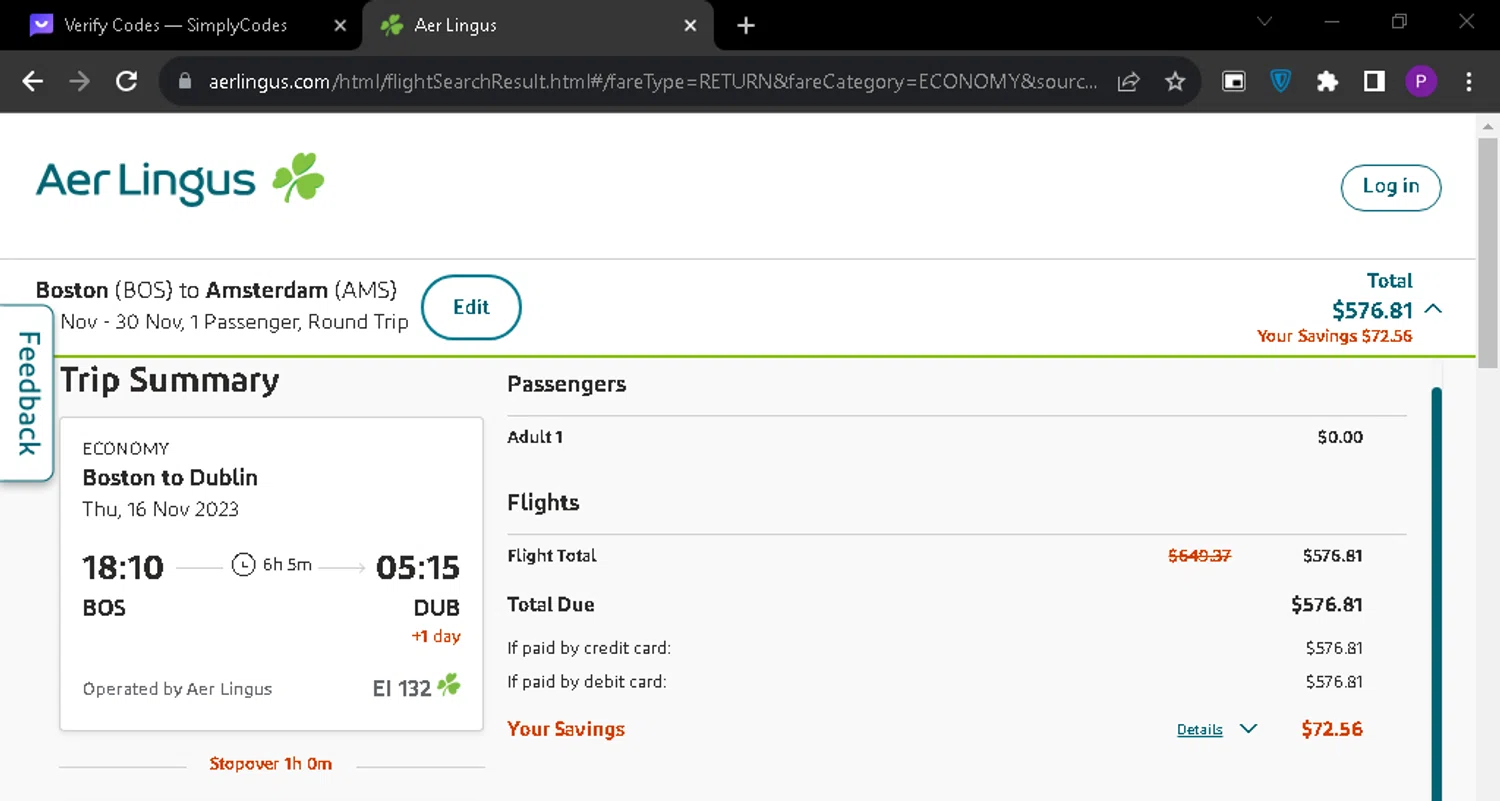 Aer Lingus Promo Codes 300 Off December 2023