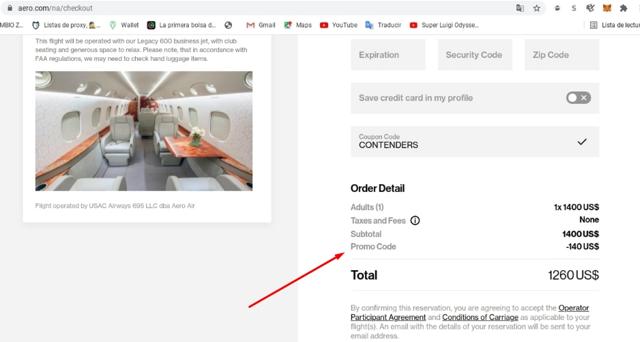 Aero checkout page showing Aero promo code box | Screenshot taken by SimplyCodes community member on Dec 16, 2021