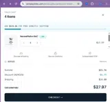 Aero Peptides coupon verification screenshot