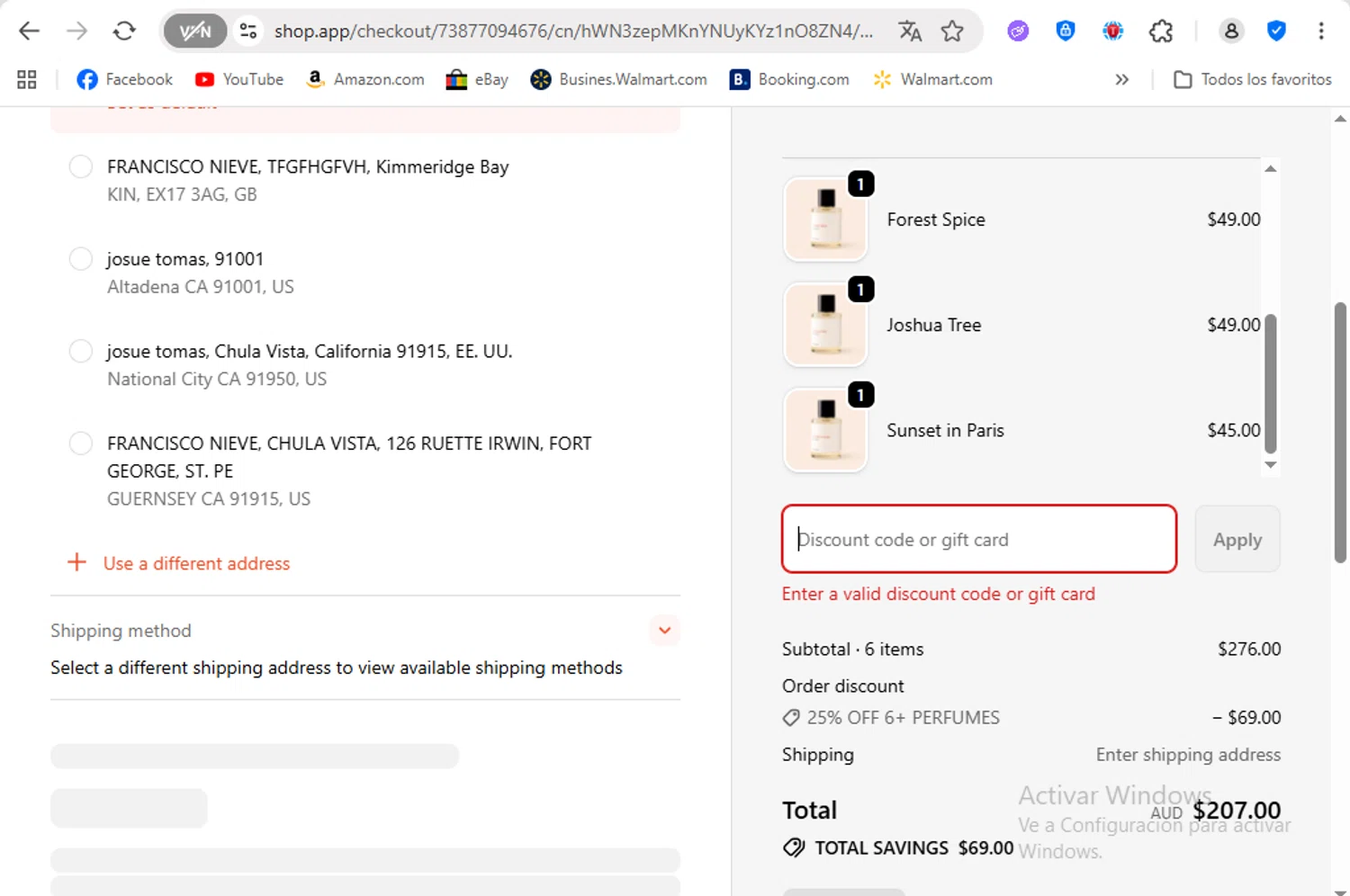 Àerre promo code screenshot showing code TXT2569 applied at Àerre checkout page. Uploaded by SimplyCodes community member FrancyB on Oct 11, 2025