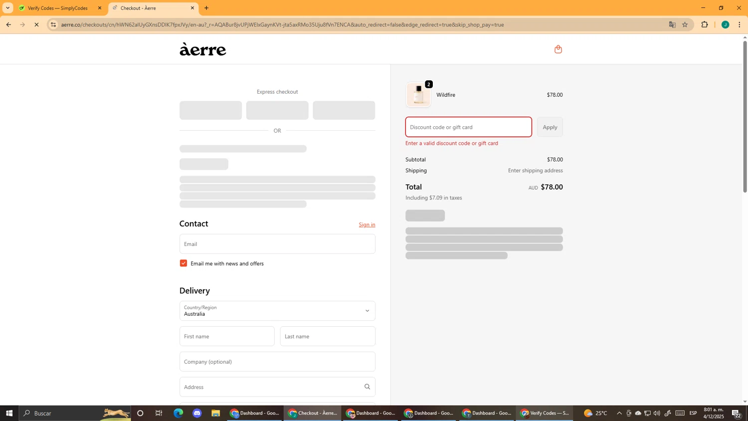 Àerre promo code screenshot showing code LUX50 applied at Àerre checkout page. Uploaded by SimplyCodes community member DealScout5970 on Dec 4, 2025