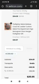 AC20DJSD coupon verification screenshot
