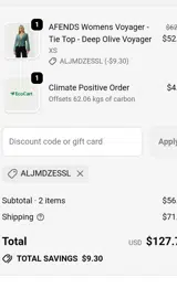 ALJMDZESSL coupon verification screenshot
