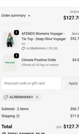 ALRBMNW6KV coupon verification screenshot