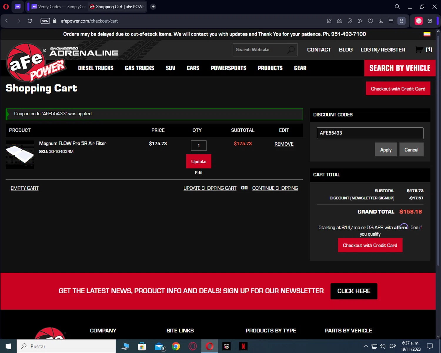 how to use AM Autoparts coupons