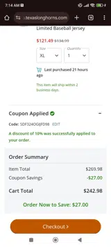 SDF324OGIJFD98 coupon verification screenshot