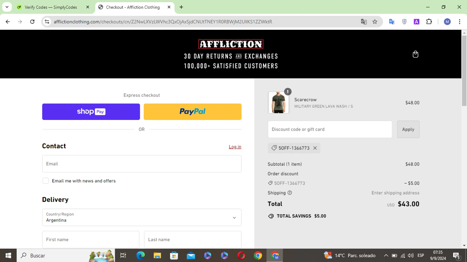 Affliction Clothing Promo Codes - $15 Off | November 2024