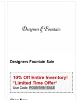 FOUNTAIN-SALE coupon verification screenshot