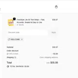 Affordable OTC coupon verification screenshot