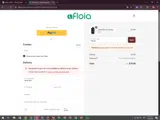AfloiaK coupon verification screenshot