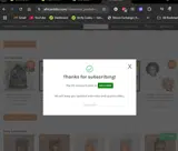 WELCOME coupon verification screenshot